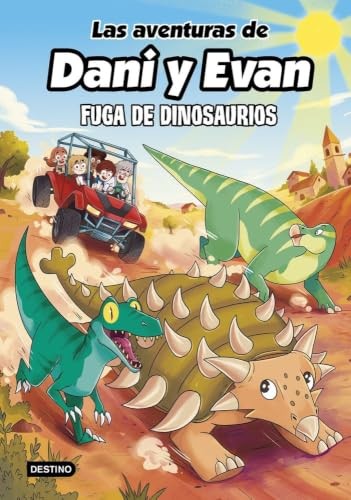 Cubierta de Las aventuras de Dani y Evan 16. Fuga de dinosaurios (Jóvenes influencers)